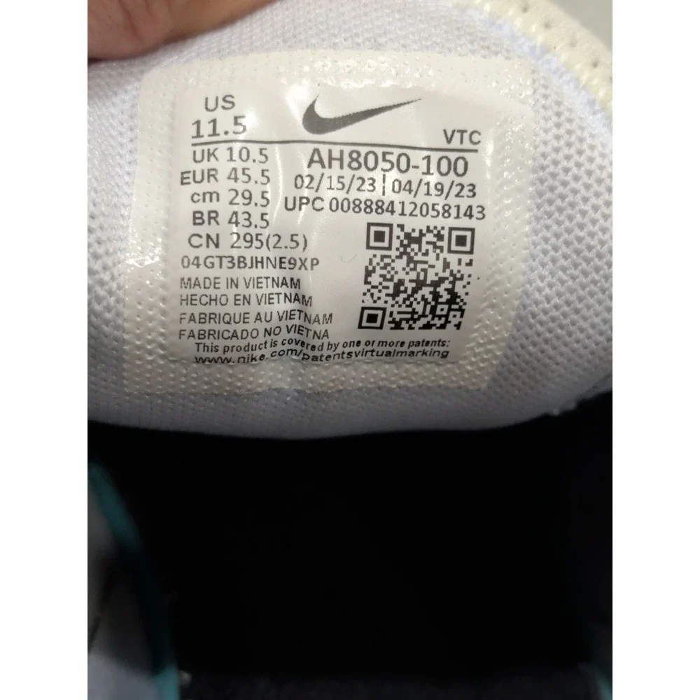 Nike Men's Size 11.5 Air Max 270 (AH8050 100) White/Black Running Sneaker